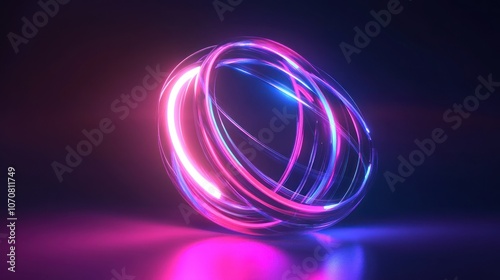 Abstract Neon Circle