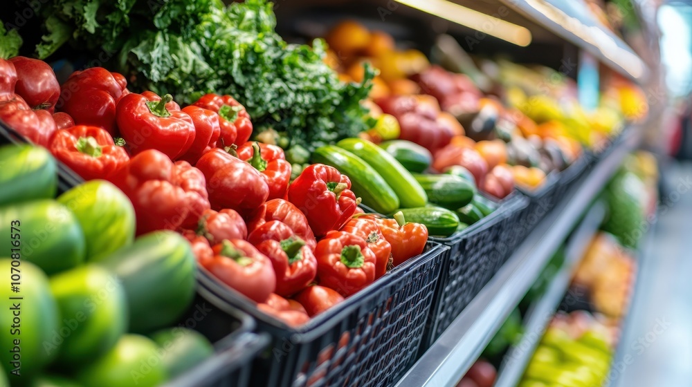 Fresh Produce in a Grocery Store Fresh Produce in a Grocery Store