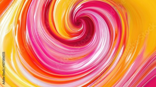 Vibrant swirls of color in abstract art