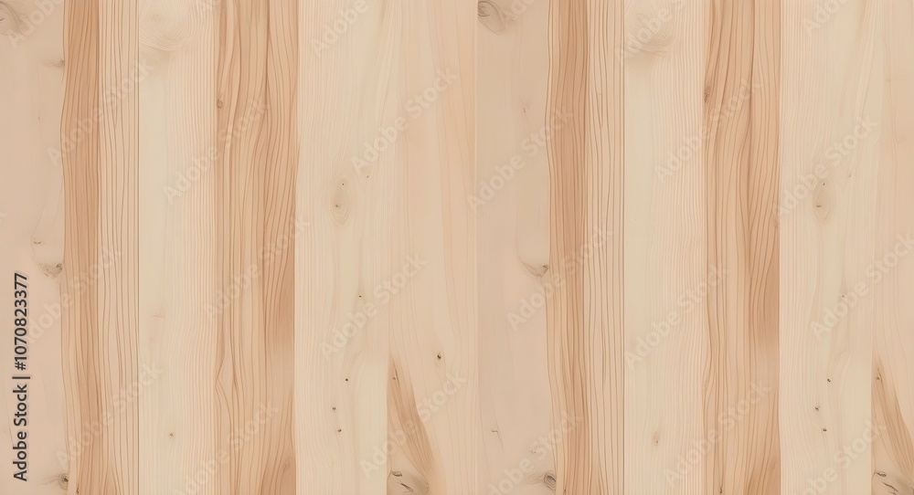 Fototapeta premium Seamless Light Natural Wood Texture Background with Subtle Grain Patterns and Fine Fiber Details.
