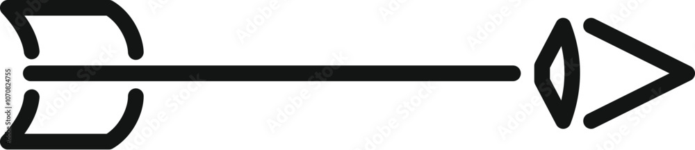 Minimalist design of a simple arrow visually representing concepts of direction, focus, and progress Minimalist design of a simple arrow visually representing concepts of direction, focus, and progress