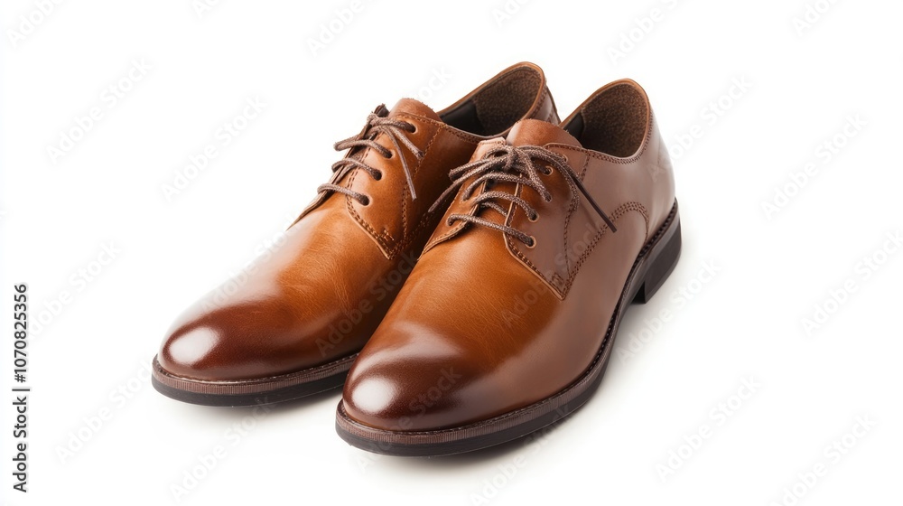 Pair of Brown Leather Oxfords Pair of Brown Leather Oxfords