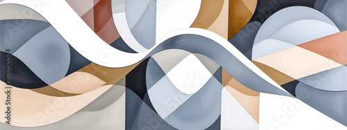 Wallpaper Mural illustrazione sfondo con elementi astratti a tema geometrico surreale Torontodigital.ca