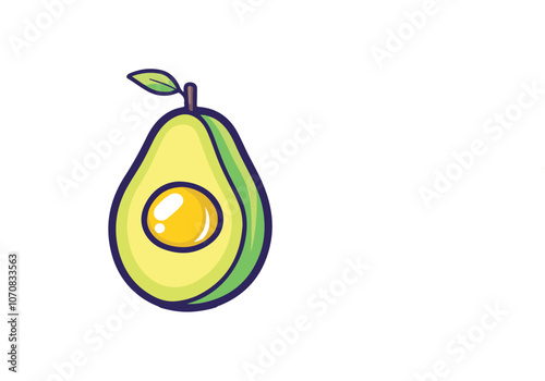 pear on white background