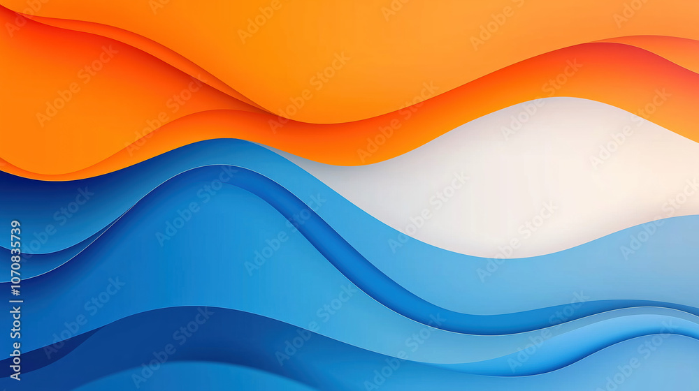 A Gradient Background With vivid Colors, Flat Design, Grainy Texture, Simple, Minimalist, White Space At The Top Of The Frame, Blurred Edges, Smooth Curves, No Sharp Corners
