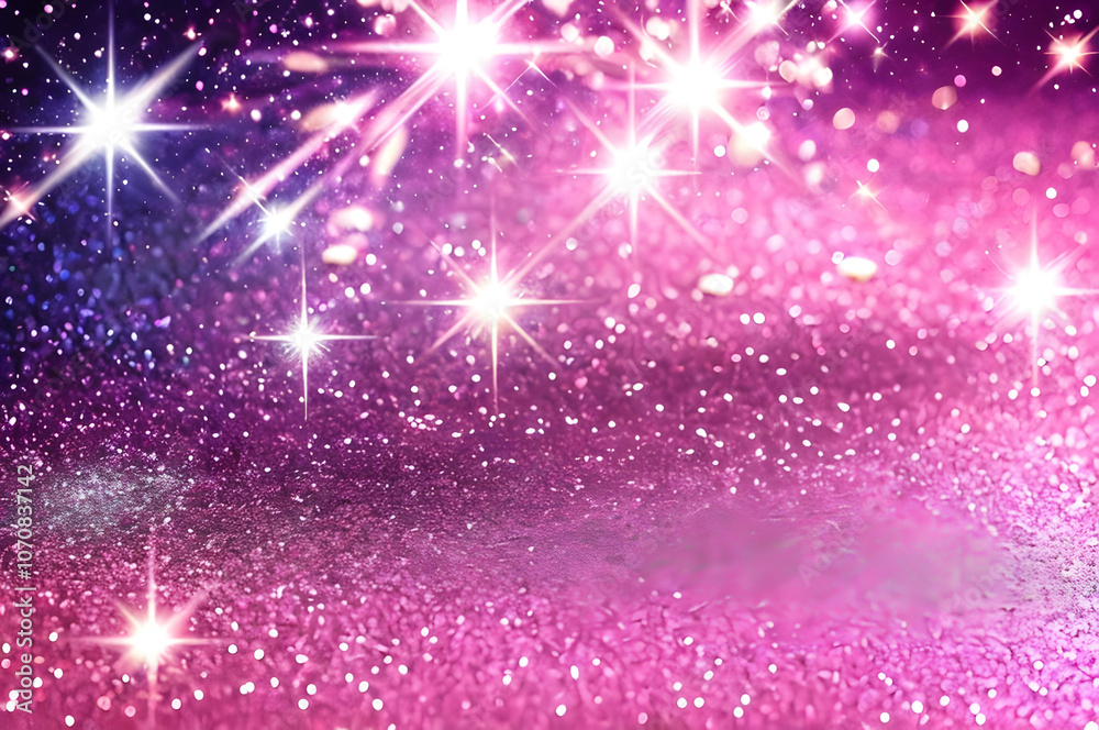 Pink Background with Glitter