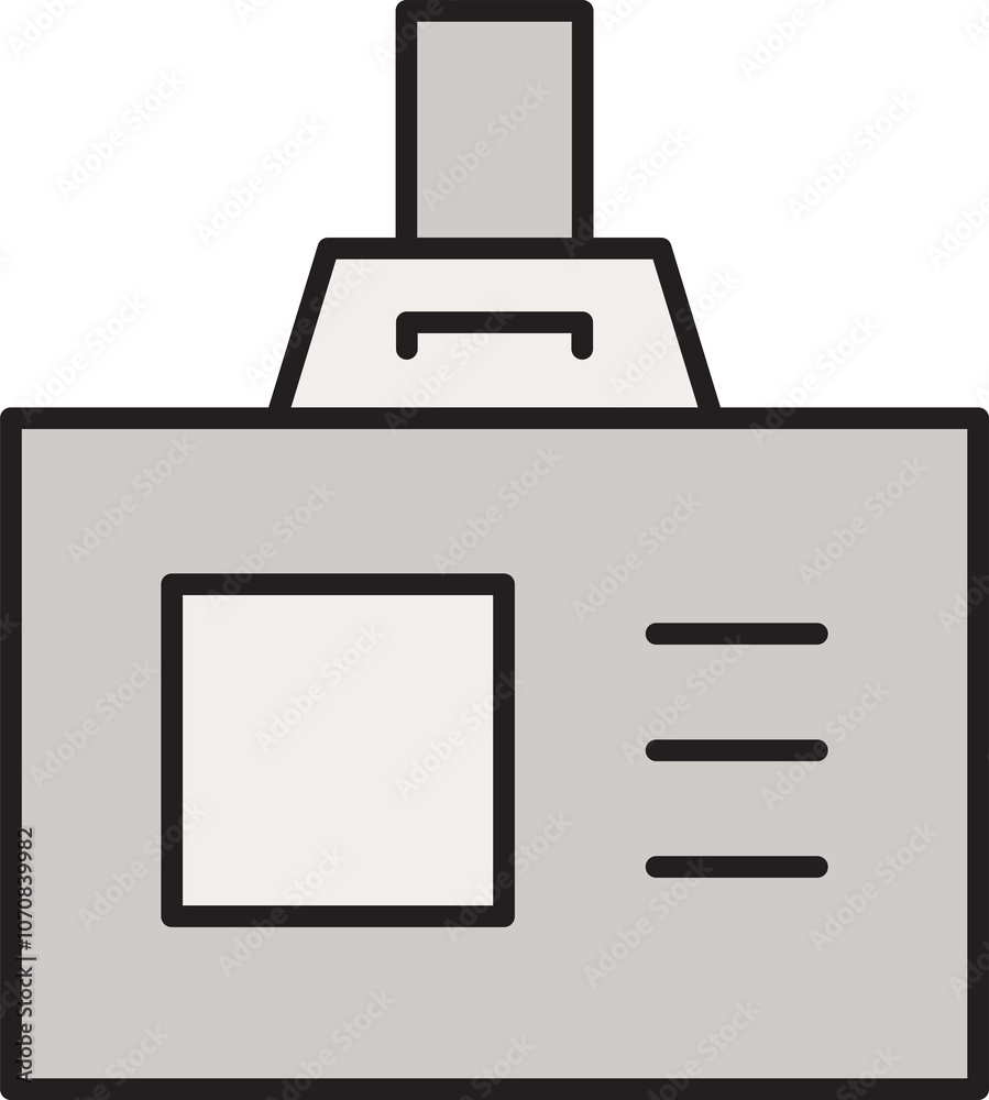 Business Card Badge Icon Business Card Badge Icon
