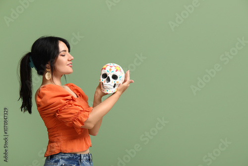 Beautiful young woman with ...