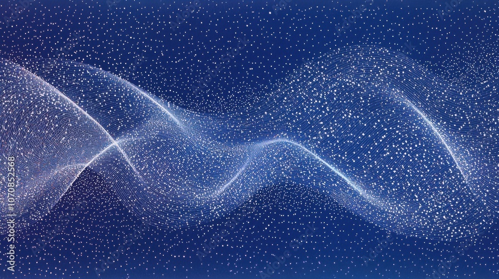 An abstract illustration of a wave pattern on a blue background, featuring dynamic lines and scattered dots giving a sense of movement. An abstract illustration of a wave pattern on a blue background, featuring dynamic lines and scattered dots giving a sense of movement.