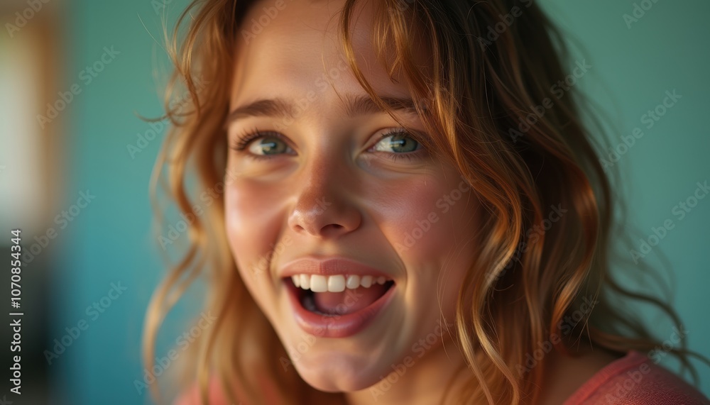Attractive female's expression on a plain background. A wonderful depiction of beauty and charm. Attractive female's expression on a plain background. A wonderful depiction of beauty and charm.