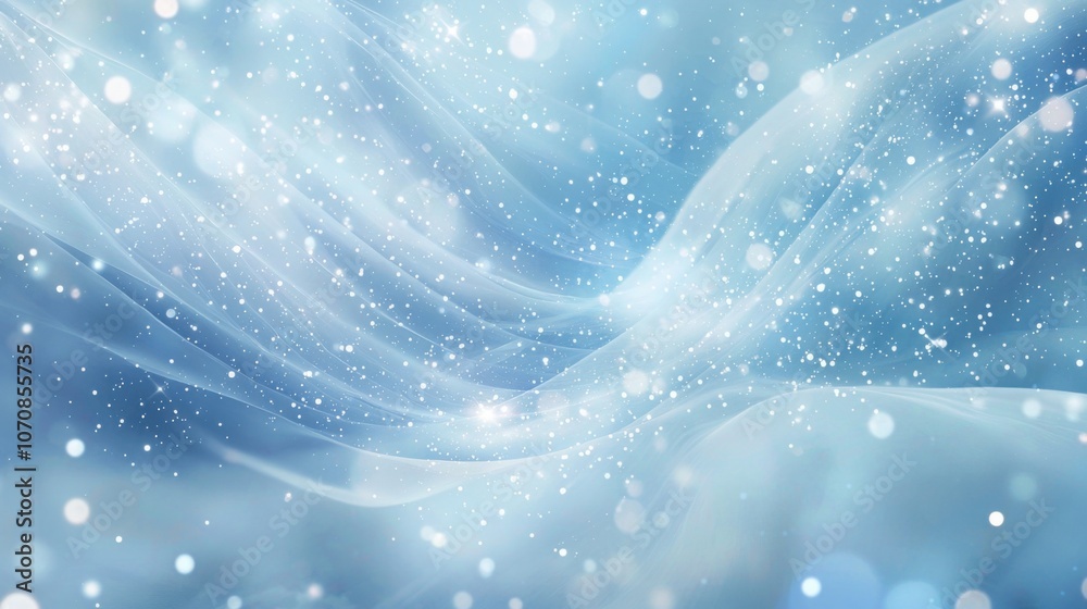 This image features an ethereal, light blue abstract background with floating particles and soft, flowing textures, creating a serene atmosphere. This image features an ethereal, light blue abstract background with floating particles and soft, flowing textures, creating a serene atmosphere.
