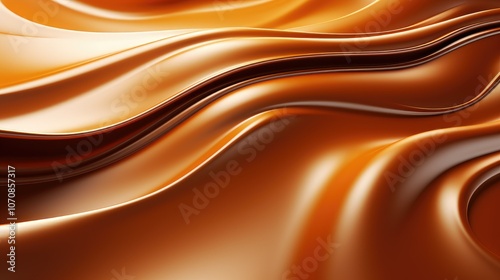 3d rendering of abstract flowing wavy liquid background