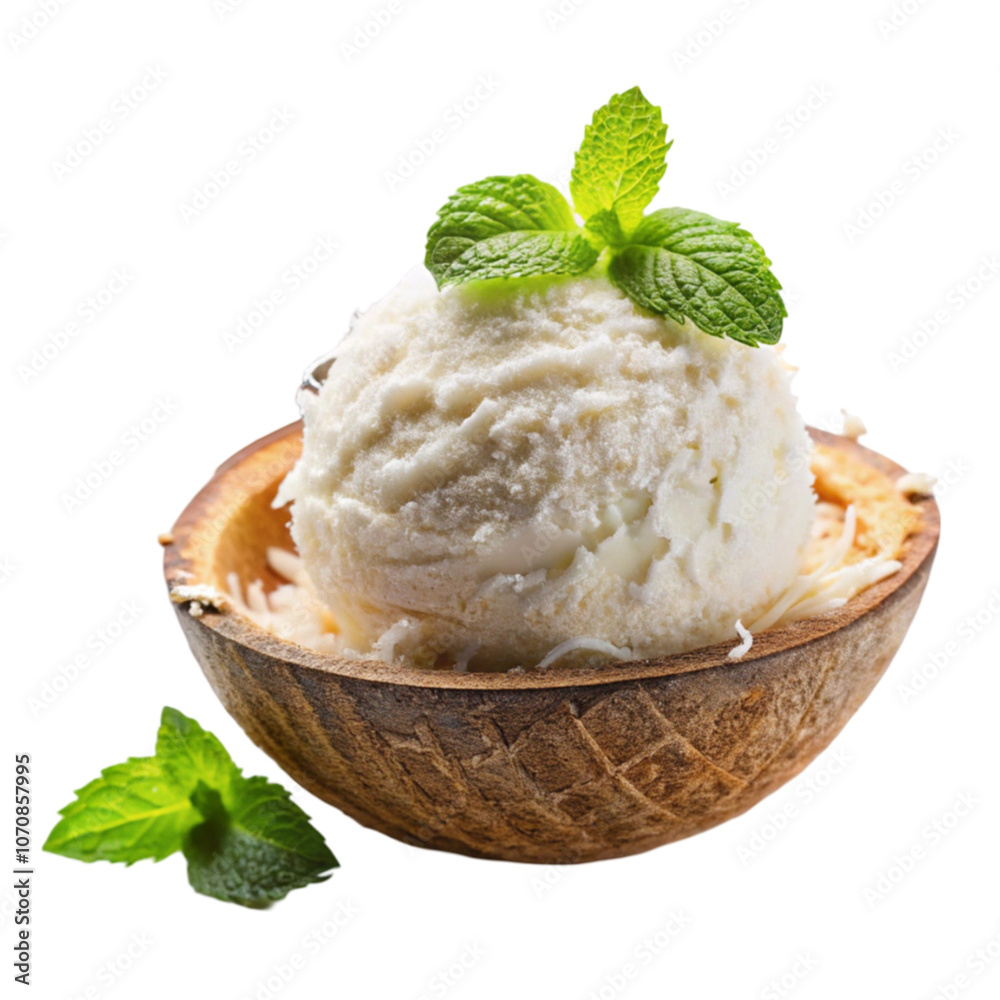 Summer desert coconut ice cream Summer desert coconut ice cream