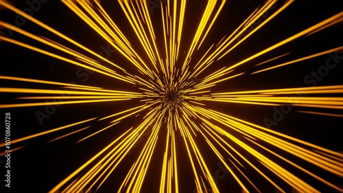 Abstract background with golden rays