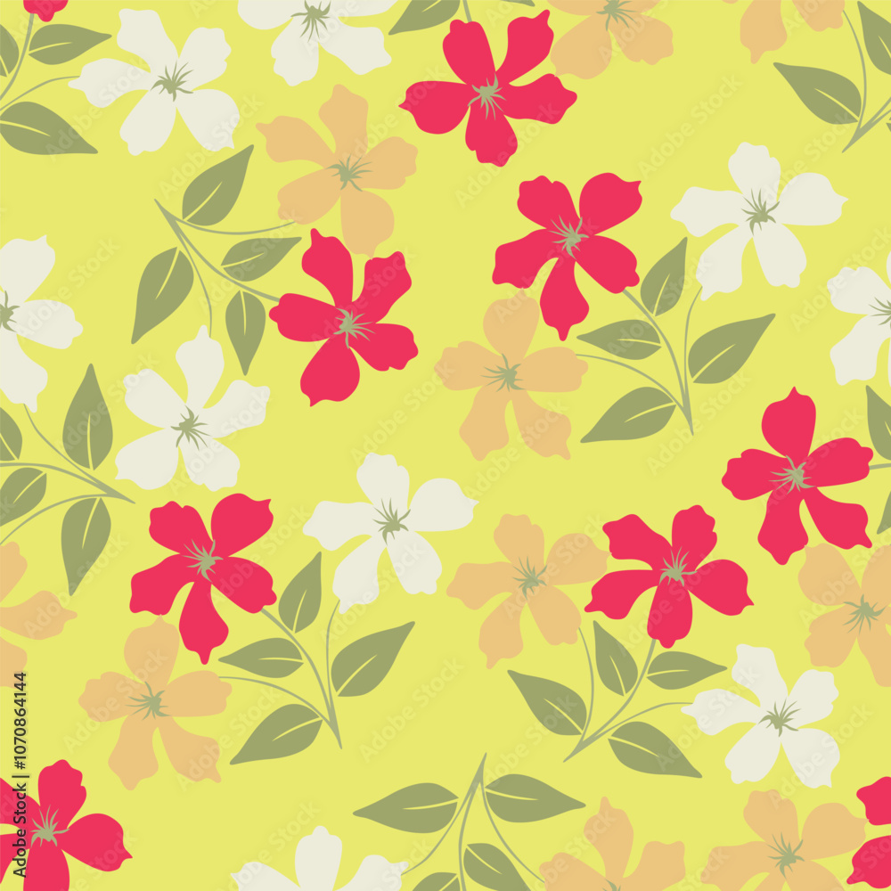 Artistic simple branches flowers peonies, dahlia and buds with leaves seamless pattern. Vector hand drawn. Retro, vintage, pastel print. Template for design, fabric, fashion, wallpaper, textile Artistic simple branches flowers peonies, dahlia and buds with leaves seamless pattern. Vector hand drawn. Retro, vintage, pastel print. Template for design, fabric, fashion, wallpaper, textile