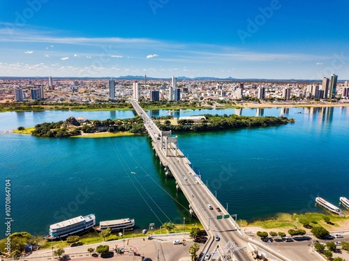 Bridge over the São Francisco River between Petrolina and Juazeiro, border between Bahia and Pernambuco
