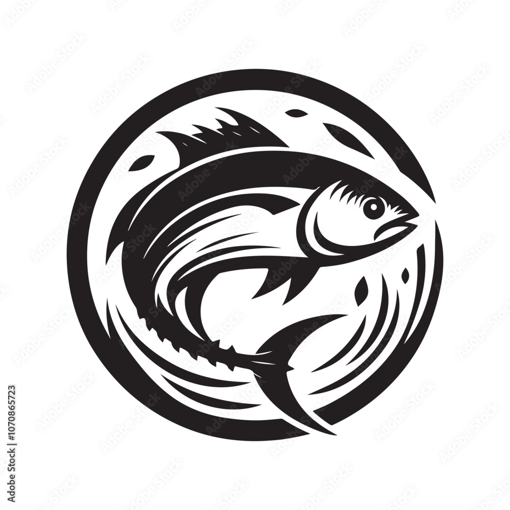 Tuna Fish Silhouette Vectors – Perfect for Seafood and Ocean-Themed Designs Tuna Fish Silhouette Vectors – Perfect for Seafood and Ocean-Themed Designs