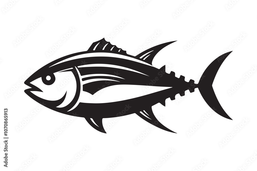 Tuna Fish Silhouette Vectors – Perfect for Seafood and Ocean-Themed Designs Tuna Fish Silhouette Vectors – Perfect for Seafood and Ocean-Themed Designs