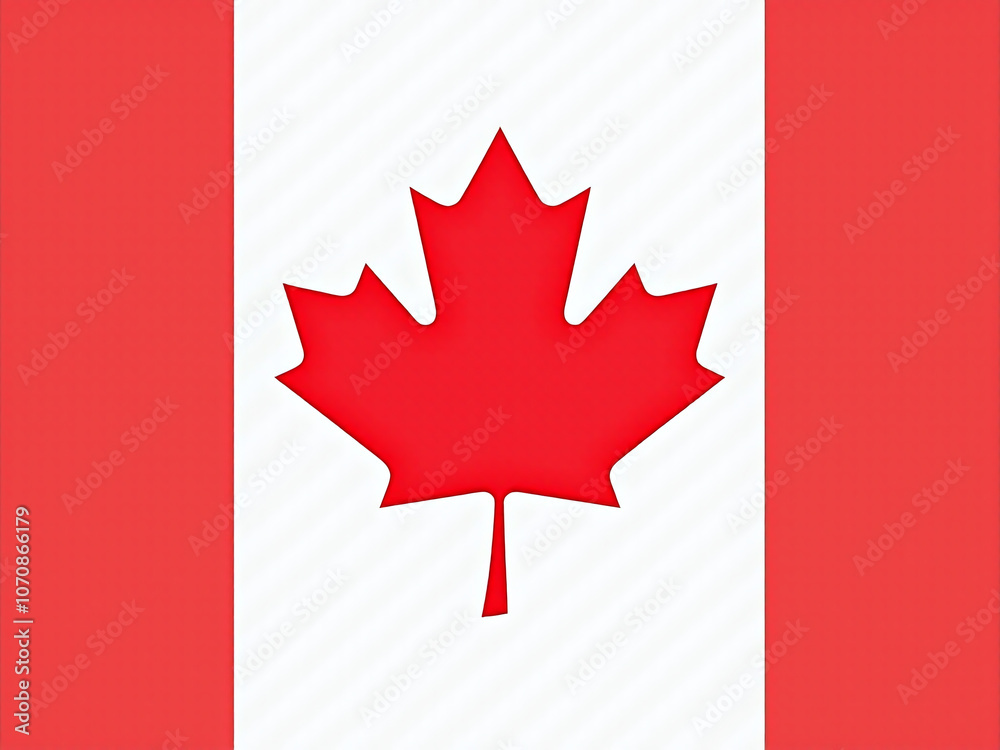 A Canadian background featuring a maple leaf with red and white colors for a July 1st national holiday greeting card design A Canadian background featuring a maple leaf with red and white colors for a July 1st national holiday greeting card design