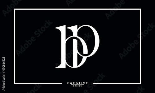 BP, PB, B, P, Abstract Letters Logo Monogram