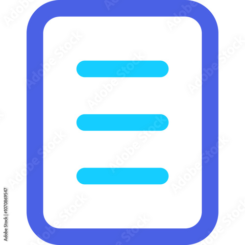 Document Featuring Blue Horizontal Lines on a White Background, Illustrating a List Format Commonly Used for Notes or Task Management