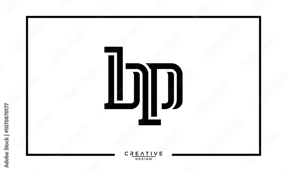 BP, PB, B, P, Abstract Letters Logo Monogram BP, PB, B, P, Abstract Letters Logo Monogram