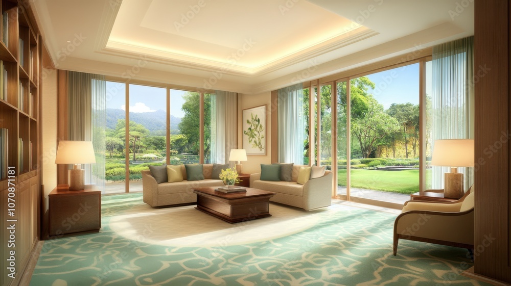 Brighten your home with modern living room designs featuring scenic views and elegant furnishings Brighten your home with modern living room designs featuring scenic views and elegant furnishings