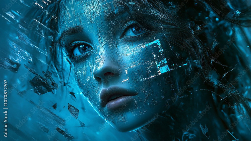 AI 壁紙 BLUE AI 壁紙 BLUE
