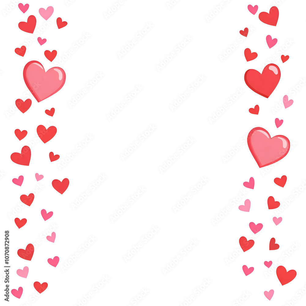 Embrace the joy of love with playful hearts dancing around you in a delightful celebration of emotions and connection, digital illustration of vector art concept. Embrace the joy of love with playful hearts dancing around you in a delightful celebration of emotions and connection, digital illustration of vector art concept.