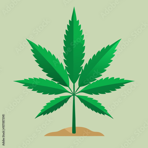 marijuana leaf vector illustration