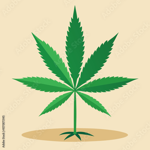 marijuana leaf vector illustration