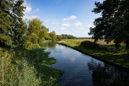 River Wey Navigations along the stretch from Pyrford to Ripley near Guildford
