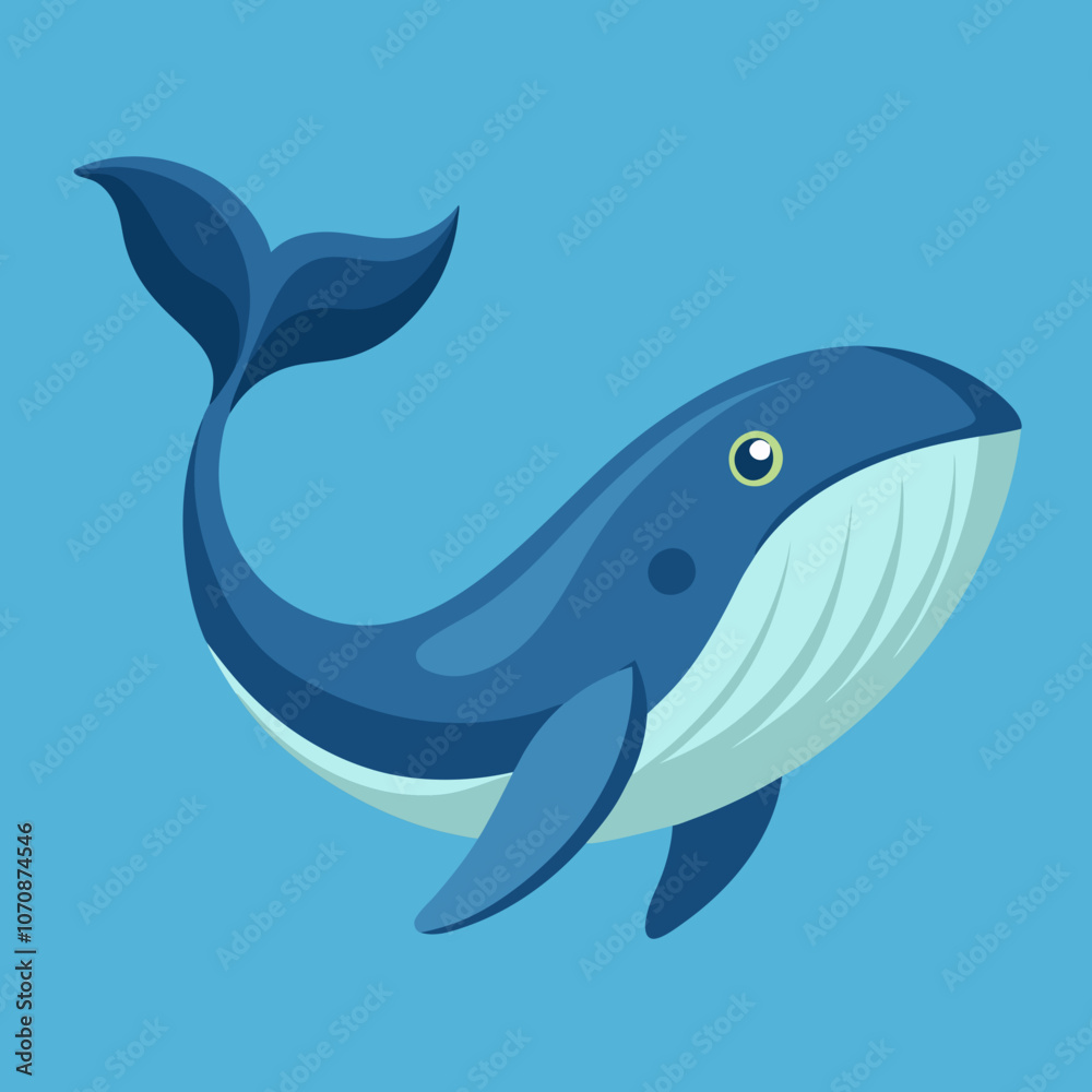 Fototapeta premium illustration of a cartoon shark