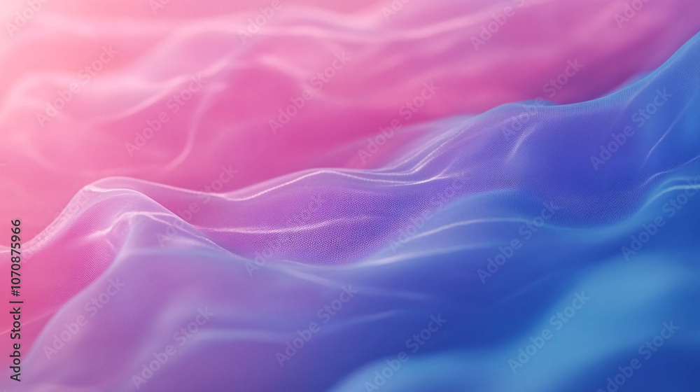Obraz premium abstract pink and blue fabric waves background