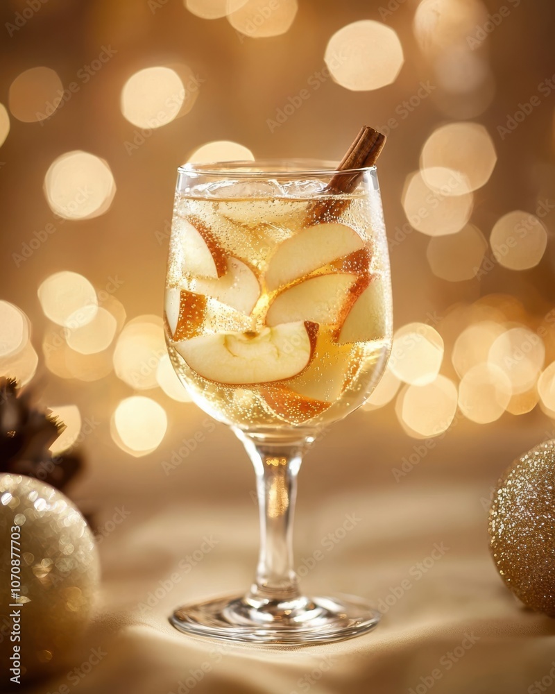 Create a festive drink crafting a sparkling apple beverage for holiday celebrations Create a festive drink crafting a sparkling apple beverage for holiday celebrations