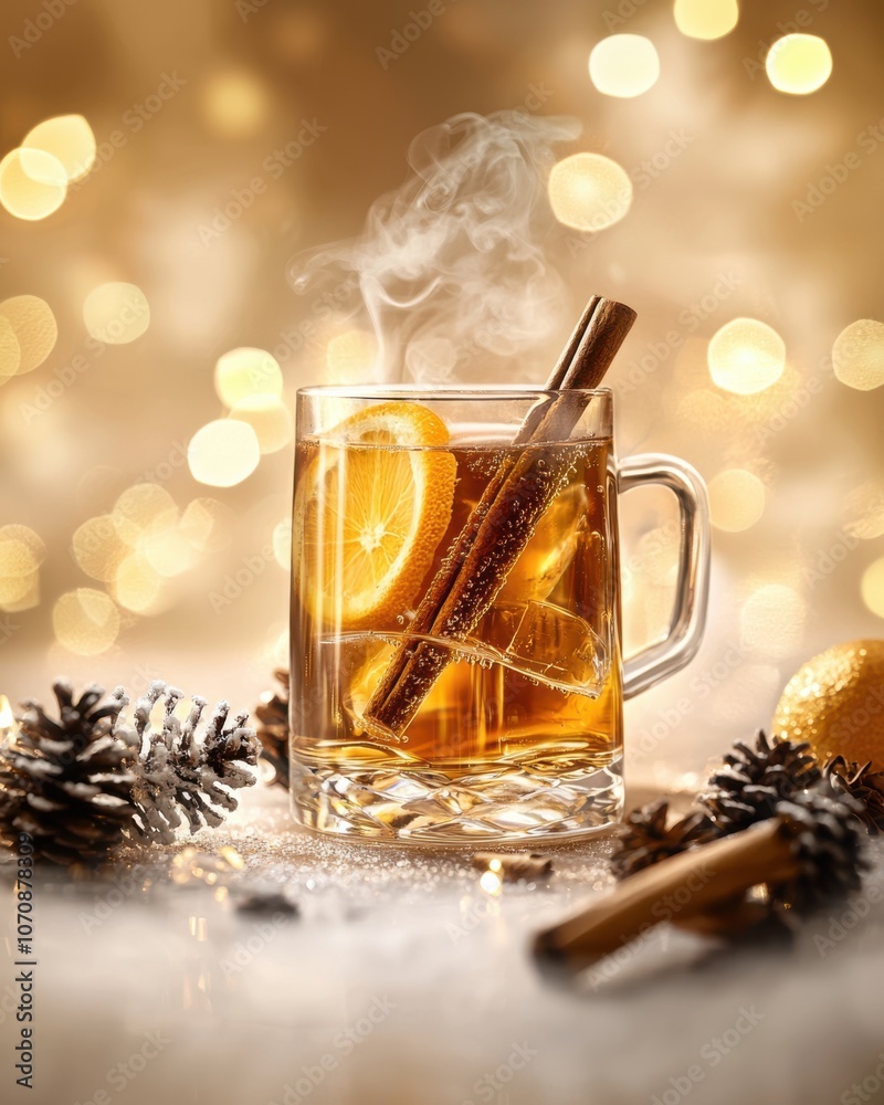 Warm up this holiday season with a festive drink recipe featuring spiced citrus and aromatic cinnamon sticks Warm up this holiday season with a festive drink recipe featuring spiced citrus and aromatic cinnamon sticks