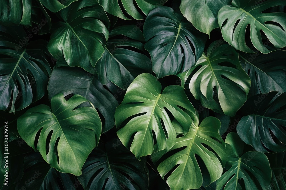 A close-up view of a bunch of green leaves A close-up view of a bunch of green leaves