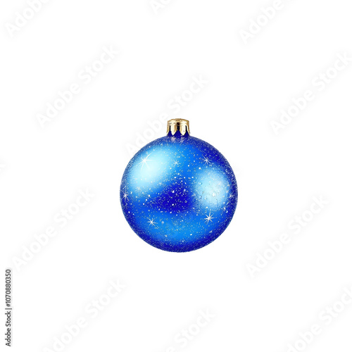 The Christmas ball isolated on transparent background