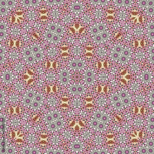 Seamless square pattern. Symmetric pattern texture