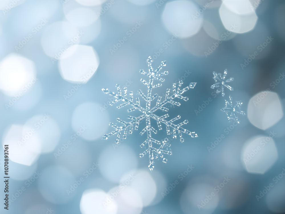 christmas background with snowflakes