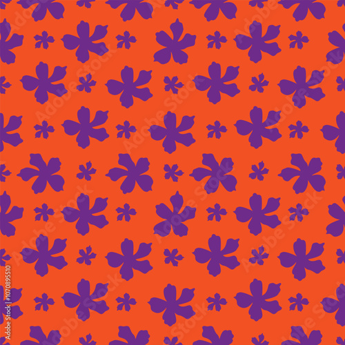 Colorful garden flowers on green background. Seamless vector pattern. Vintage print with inflorescences. Retro textile collection
