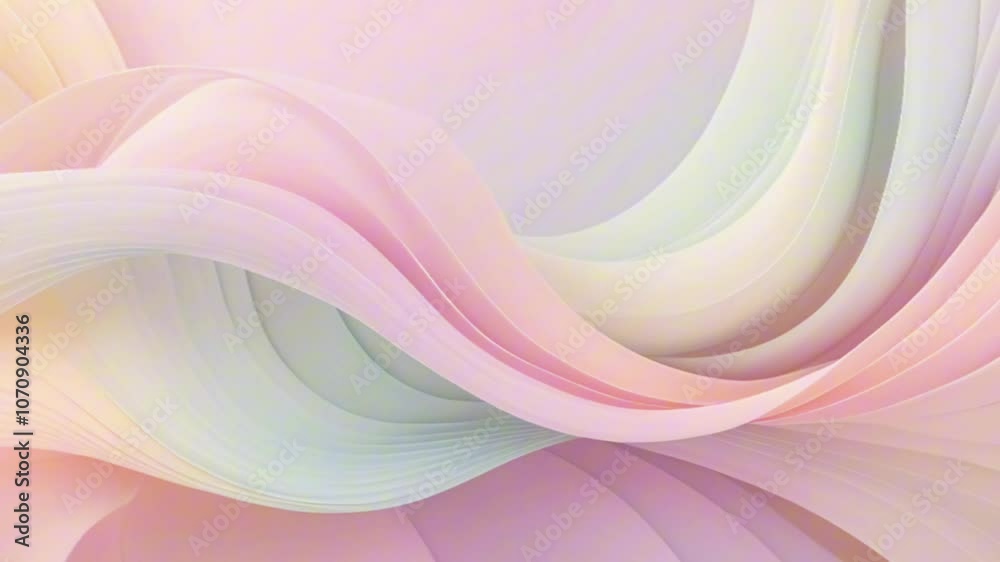 Smooth pastel-colored abstract waves are creating a beautiful and elegant flowing pattern, ideal for backgrounds and decorative purposes. Smooth pastel-colored abstract waves are creating a beautiful and elegant flowing pattern, ideal for backgrounds and decorative purposes.