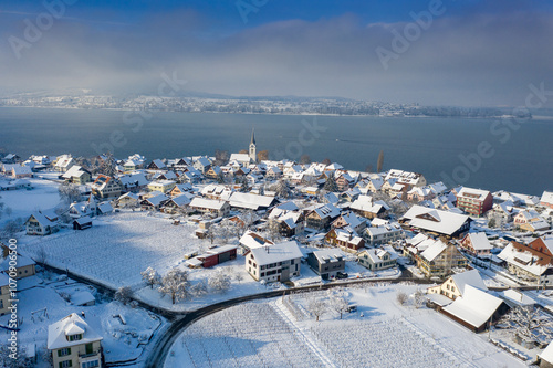 Berlingen im Schnee photo