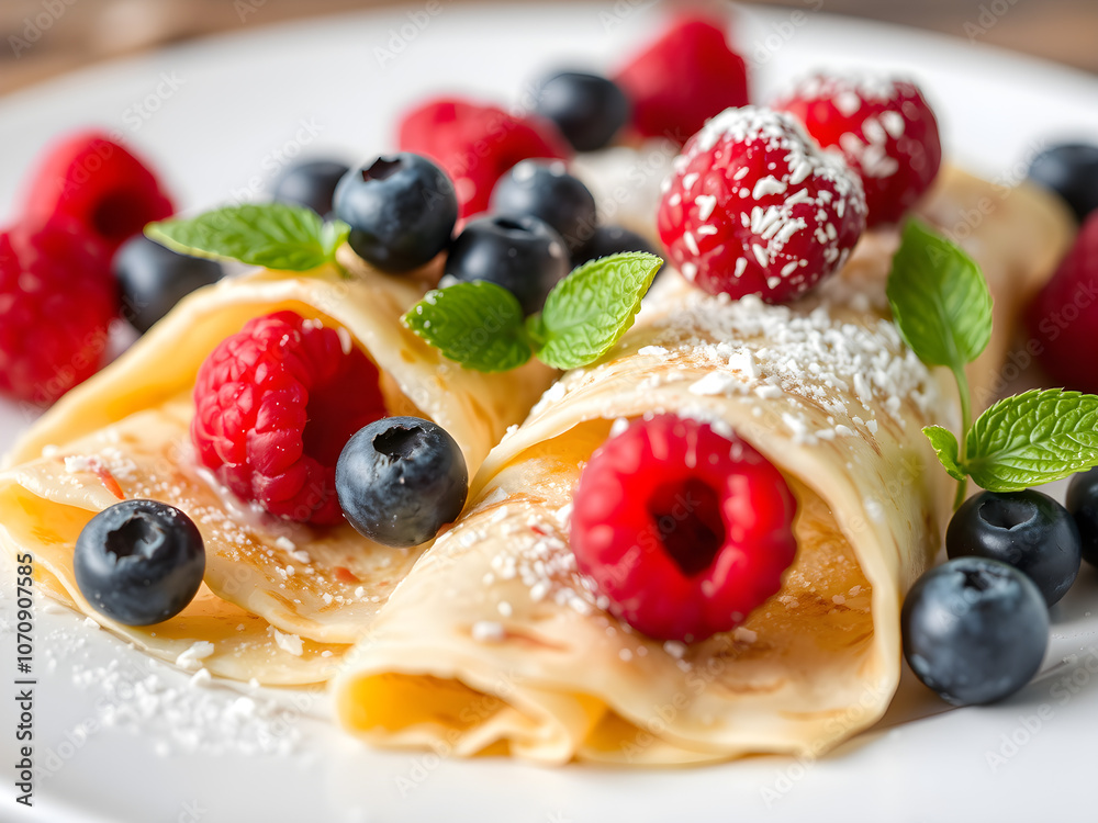 pancakes with berries pancakes with berries