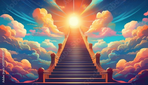 Wallpaper Mural stairway to heaven Torontodigital.ca