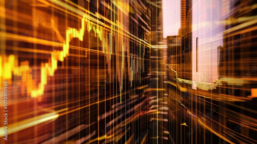 Abstract Financial Growth in Urban Setting Abstract Financial Growth in Urban Setting