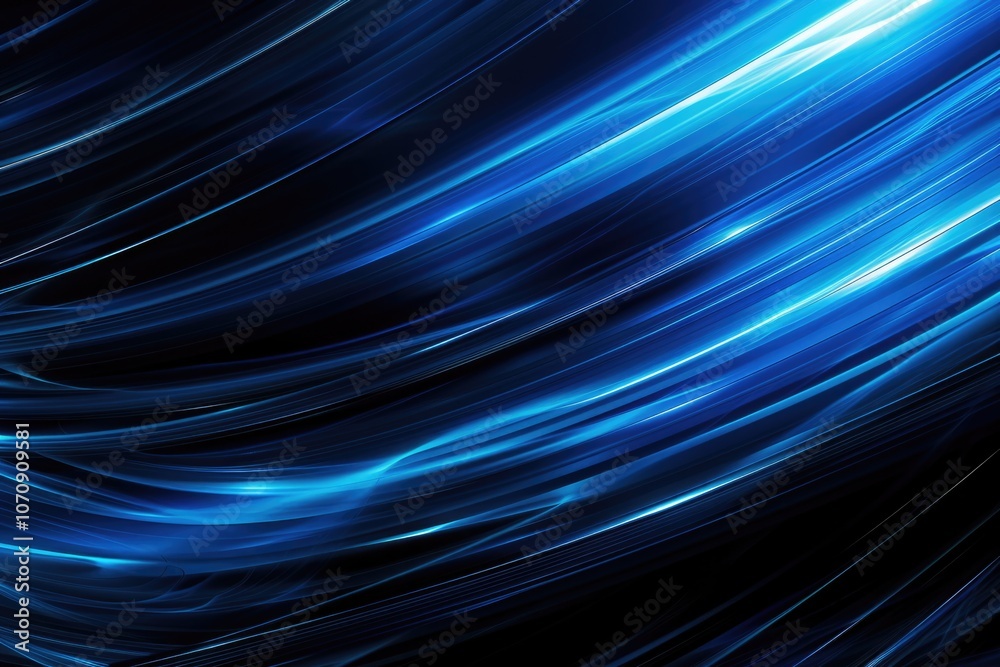 Abstract Fractal Blue Horizontal Lines on a Bright Background Abstract Fractal Blue Horizontal Lines on a Bright Background