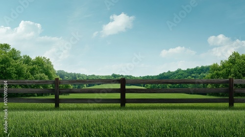 Farm Background with Barn and Animals