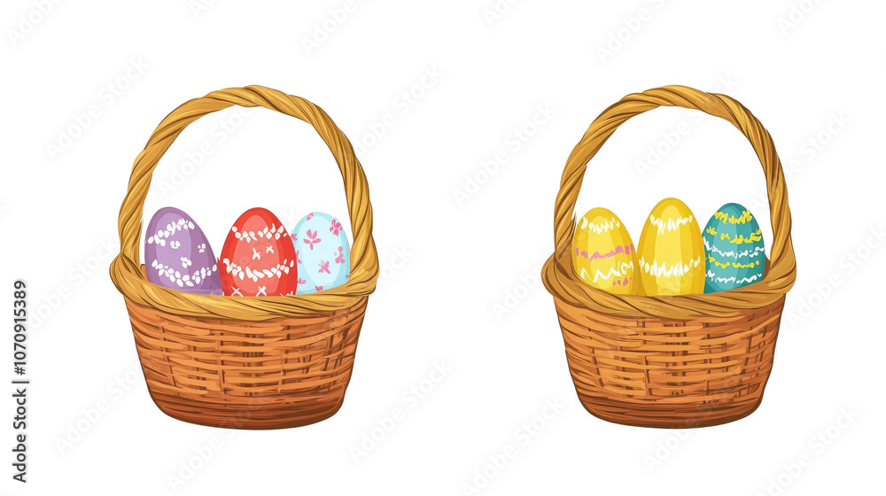 Colorful Eggs on Transparency Generative AI Colorful Eggs on Transparency Generative AI