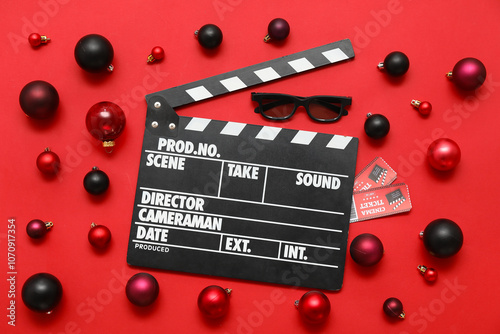 Composition with movie clap...